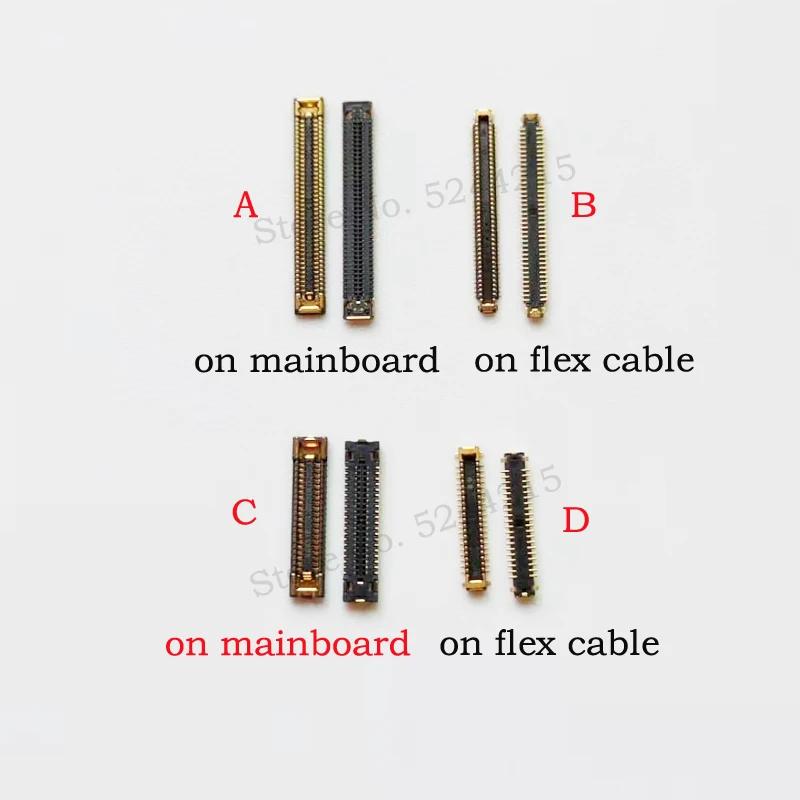 10PCS For Samsung A32 4G A325 A325F A325M / A32 5G A326 A326F A326B 78PIN 40PIN LCD Display Screen FPC Connector