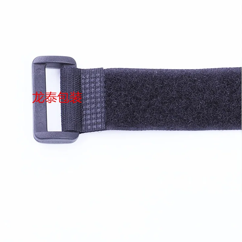 10 pz/lotto Nero Riutilizzabili In Nylon Auto Adesivo Gancio e Anello di Cavo Cavo Cravatte Tidy Cinghie PC TV Organizzatore 20- 60 centimetri di Lunghezza 2 centimetri di Larghezza