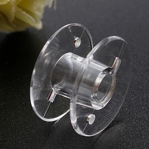 10Pcs Clear Plastic Sewing Bobbins Threads Empty Spools For Brother Sew Machine Handwork Accessories Sewings Tools