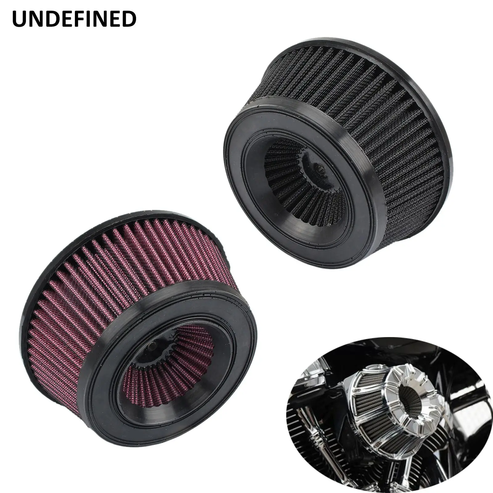 Motorcycle Air Filter Cleaner System Inner Element Replacement For Harley Sportster Dyna Softail 2000-17 Touring Road Glide FLTR