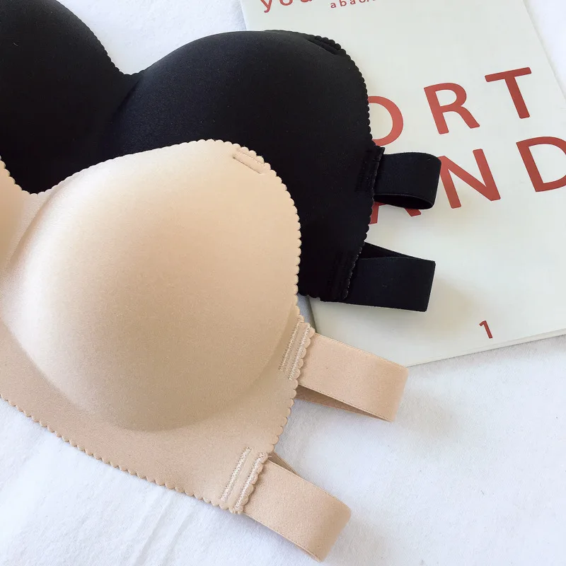 Summer Strapless Women Bras Back Bandage Design Sexy Chest Tops Wire Free Soft Breathable Brassiere Solid Invisible Bra S1260
