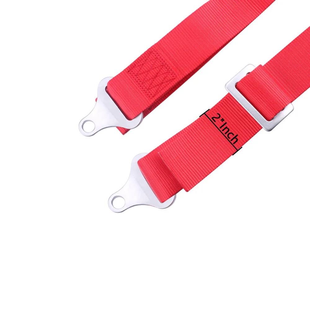 2 Inch 4 Point Original Sports Car Racing Seat Belt Universal Red Black Blue Drifting Karting Safety Auto Buckle BAG036