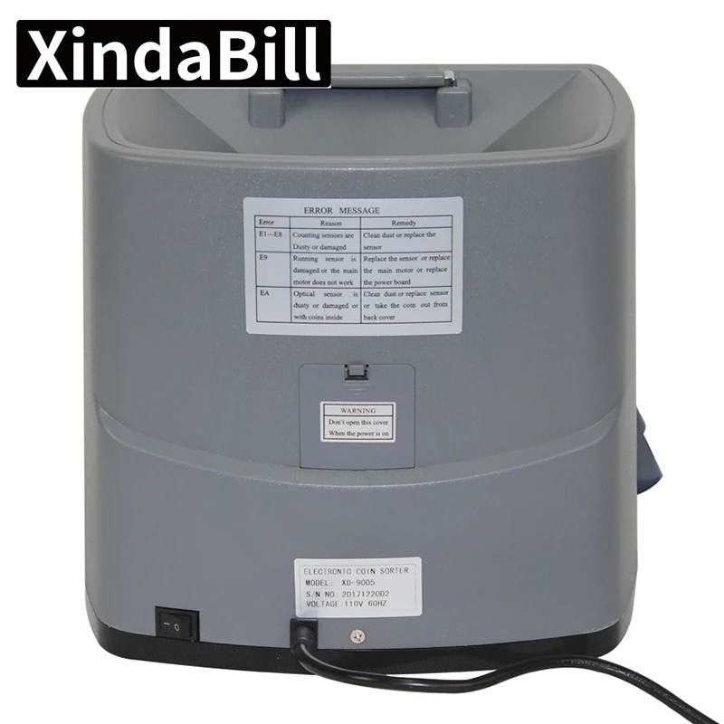 Imagem -02 - Multi Moeda Sorter Coin Máquina Contadora para Bank Shop Contando Valor Sar Usd Brl Trl Xd-9005