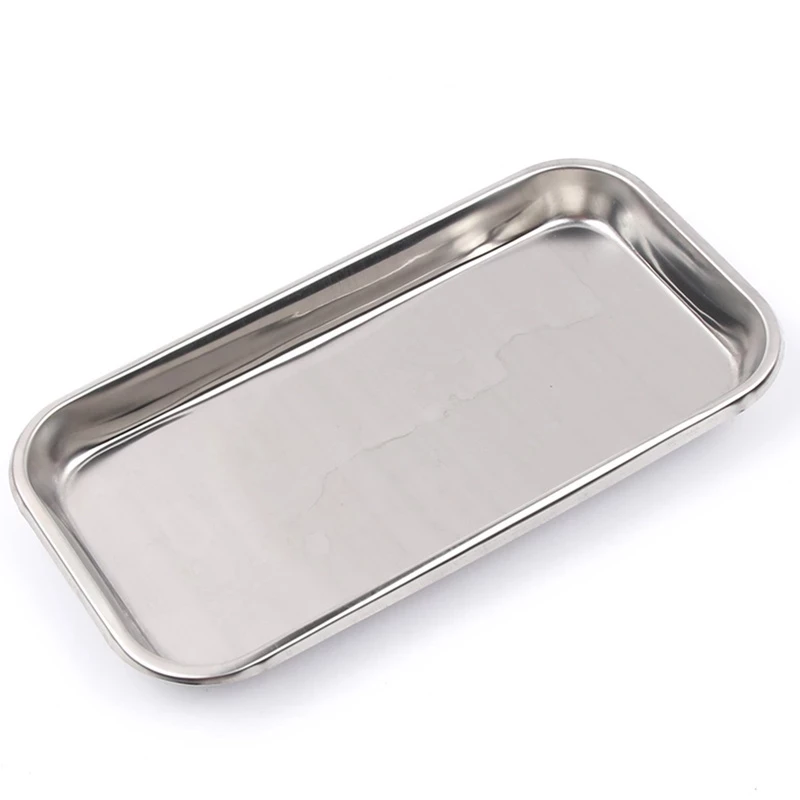 1pc stainless steel cosmetic storage tray equipment medical surgical board dental medical tray tattoo accesory