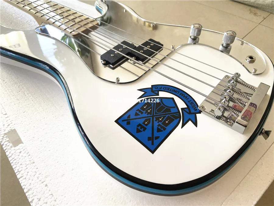 Hohe qualität custom-version von Steve Harris Präzision unterschrift elektrische bass kostenloser versand