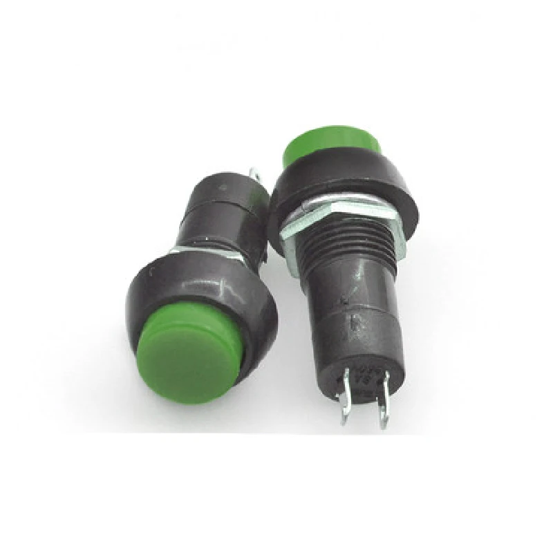 5Pcs PBS-11 Zelfsluitende/Momentary Switch Lockless Drukknop 12Mm Rood Groen