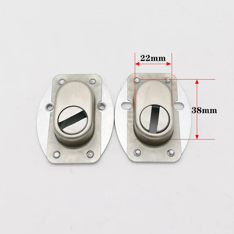 Universal Stainless Steel Anti-Theft Lock Cylinder Cap Lock Protector Key Hole Plug - Durable Security Accessory