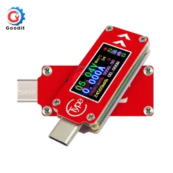 TC64 QC2.0 QC3.0 Type-C color LCD USB Voltmeter Ammeter Voltage Current Meter Multimeter Battery Charger Power Bank USB Tester