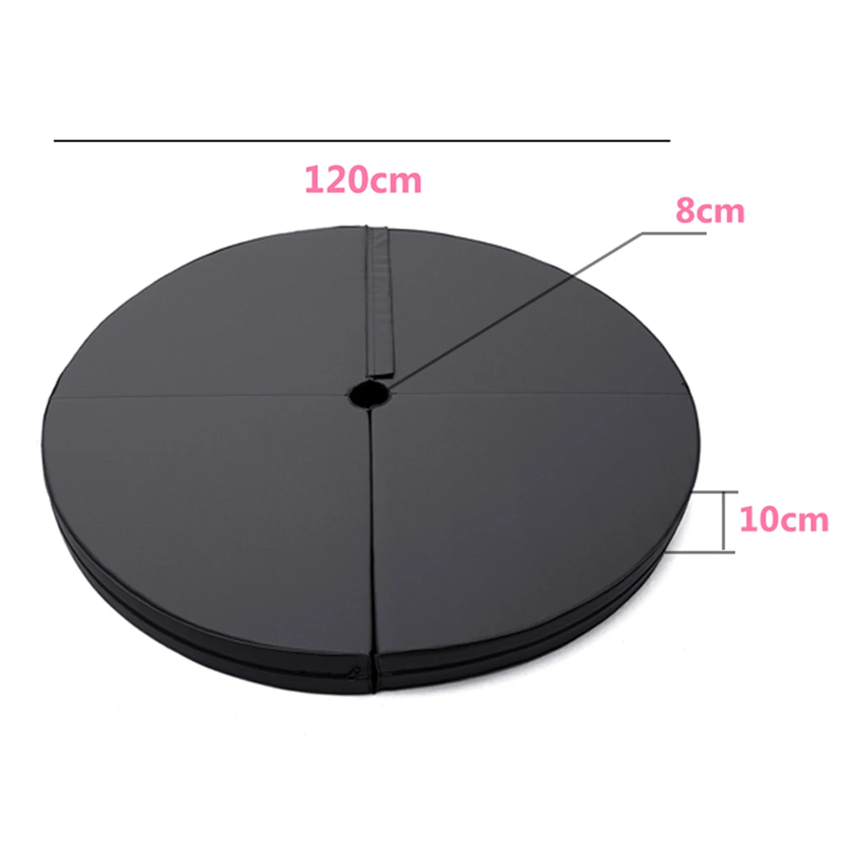 PVC 120x10cm 150x10cm Pole Dance Mat Indoor Yoga Mats Gym Fitness Equipment Women Training Non-slip Round Folding Protect Pad