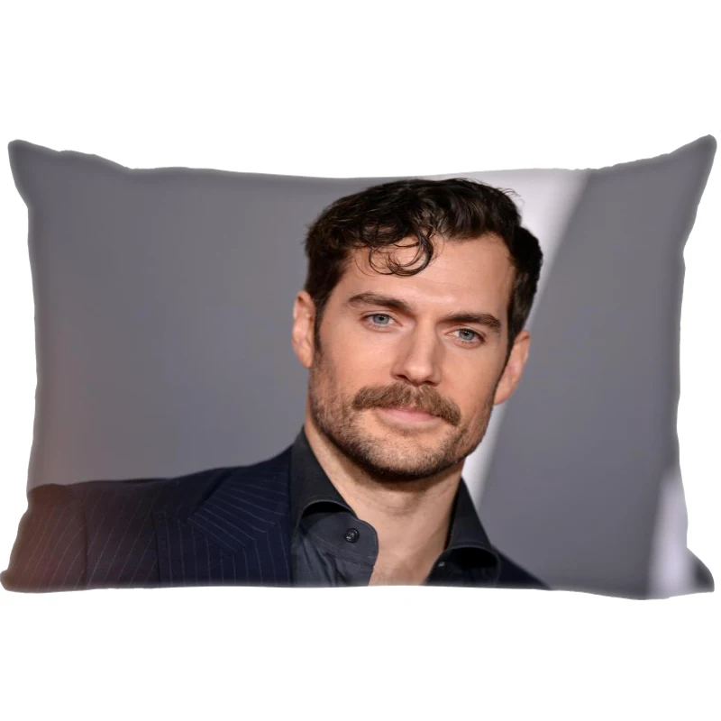 New Henry Cavill Pillow Cover Bedroom Home Office Decorative Pillowcase Square Zipper Pillow cases Satin Soft Fabric