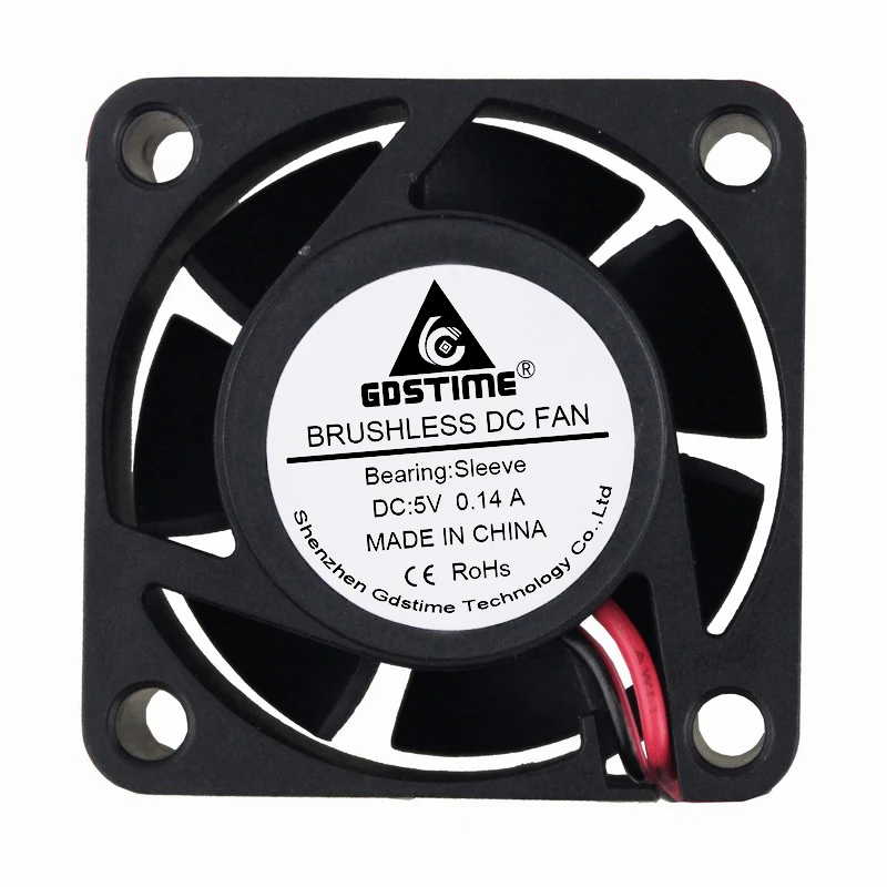 10Pcs/Lot Gdstime DC 5V 40x40x15mm 40mm Brushless Heatsink Axial Cooling Fan 4015S 4cm Printer Exhaust Mini Radiator Cooler Fan