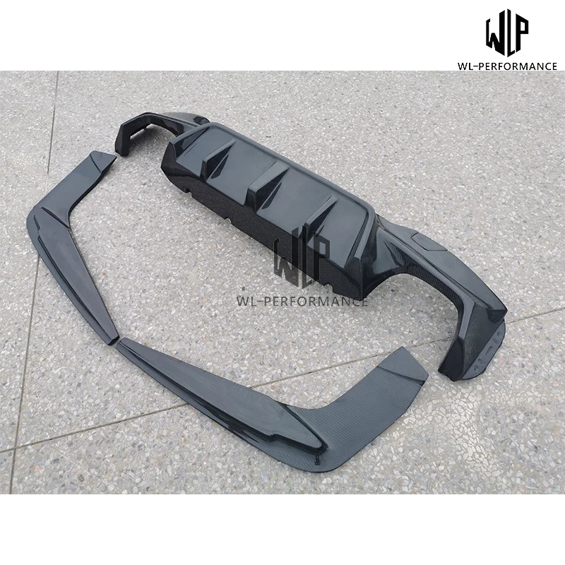 High Quality Carbon Fiber Rear Diffuser Lip Side Splitters for Bmw G30 G38 Mt M5 Style F90 3d Style Car Body Kit 2018 2019