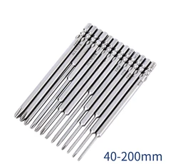 4mm Round Shank Diameter Magnetic Phillips Screwdriver Bits for 800 Electronic Screwdriver Length 80mm S2 Steel