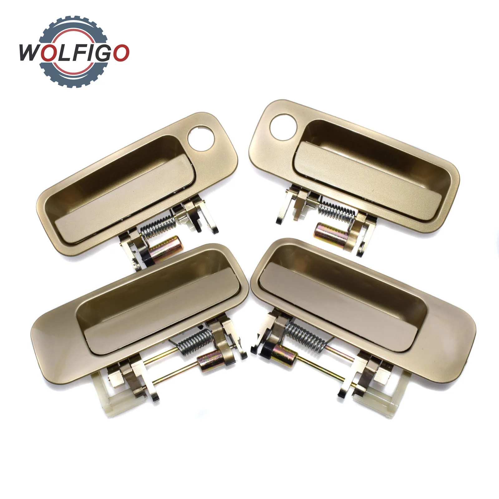 WOLFIGO Beige Front Rear Left Right Outside Door Handle 69210AA010 69220-AA010 69240AA010 69230-AA010 for Toyota Camry 1997-2001