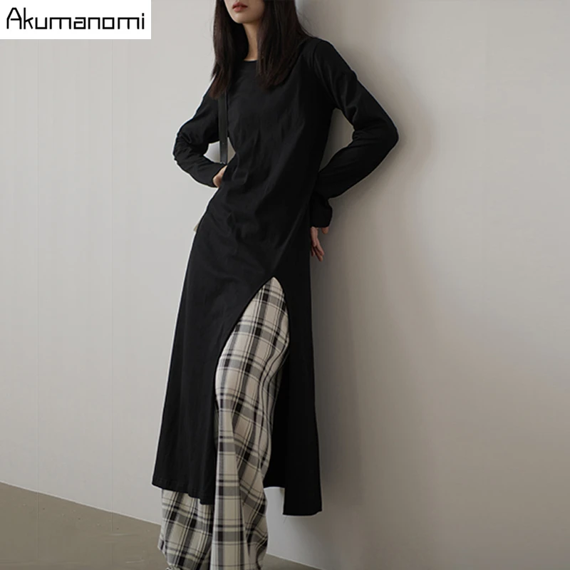 cotton maxi robe t-shirt dress autumn long sleeve plus size 7xl 6xl 5xl 43xxl 2020 women Oversized harajuku loose dresses free