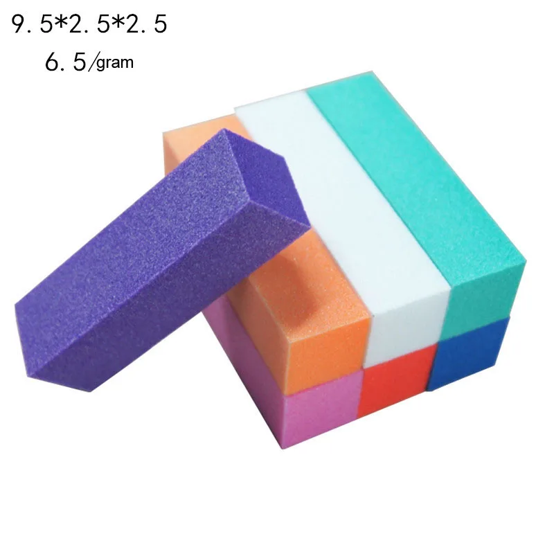 10/20 pcs Nail Buffers File Double-sided Sponge Sanding Nail File Blocks Square Block For UV Gel Strips For Nail Polishing Set