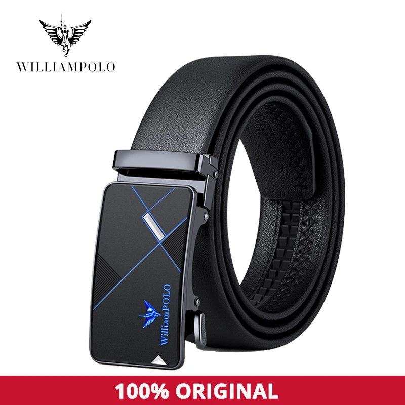 

Williampolo Men's Belt Leather Luxury Designer Belt Automatic Buckle Famous Brand Belts #21462-63P