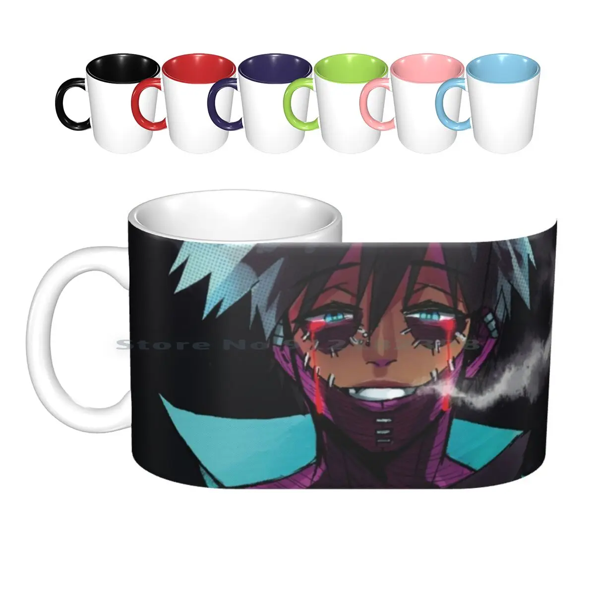 Cry Ceramic Mugs Coffee Cups Milk Tea Mug Bnha Boku No Hero Academia Mha Dabi Todoroki League Of Villains Bnha Fanart Anime