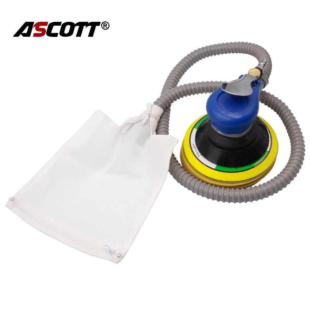 

6inch Pneumatic Sander Dust Sucking Air Polisher Sanding Polishing Machine With Suction Dust Bag Pneumatic Sanding Polisher