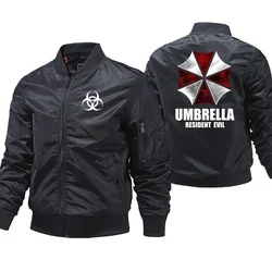 Umbrella Mens Bomber Jacket Ma1 Autumn Winter Air Pilot Windbreaker Thick Jackets Coats 5XL Dropship