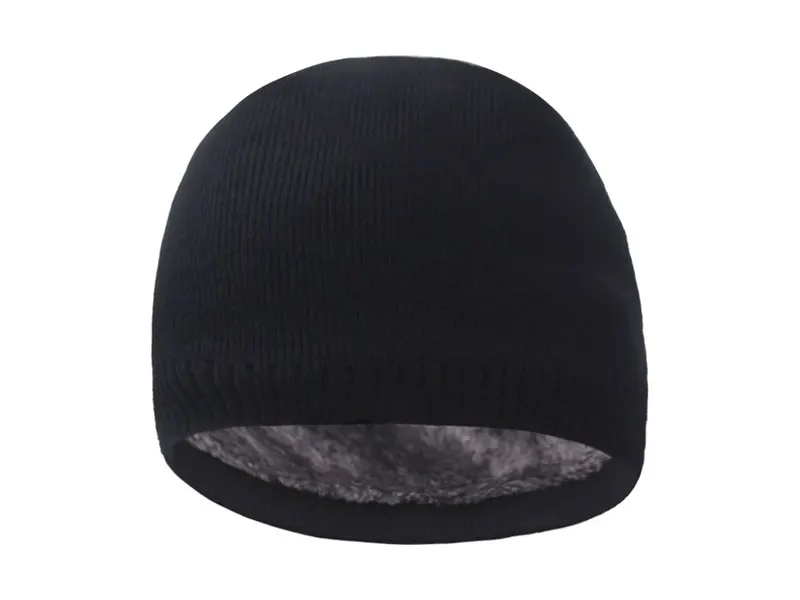 Skullies Beanies Männer Gestrickte Hut Winter Hüte Für Frauen Caps männer Winter Beanie Gorro Warme Dicke Pelz Motorhaube Homme Schädel hut Kappe – Detail 4