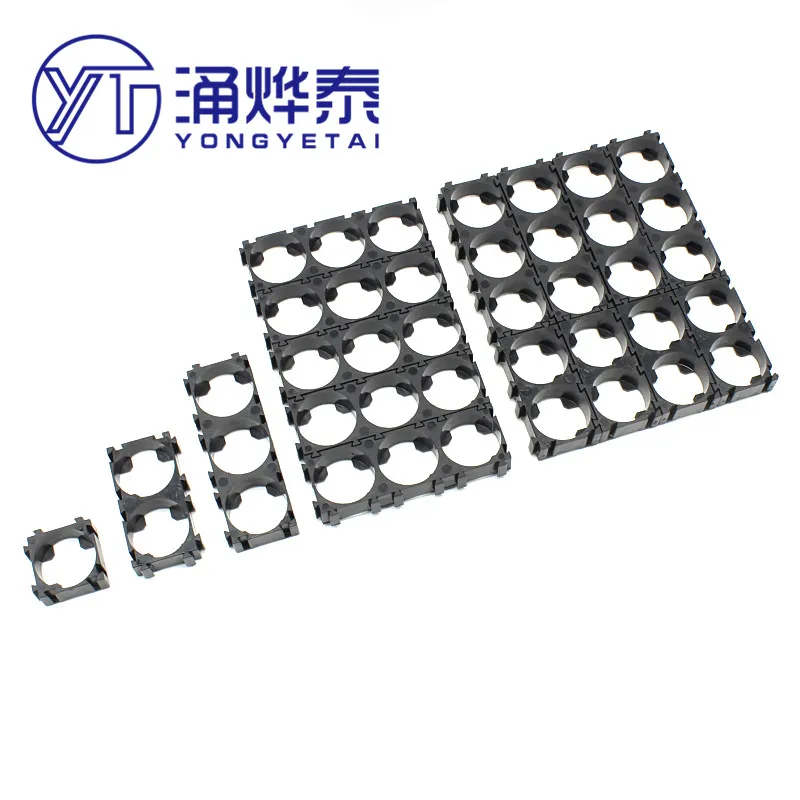 YYT 10PCS/Lot One, two, three, 18650 lithium battery combination fixing bracket with bayonet, multi-shape splicing combination