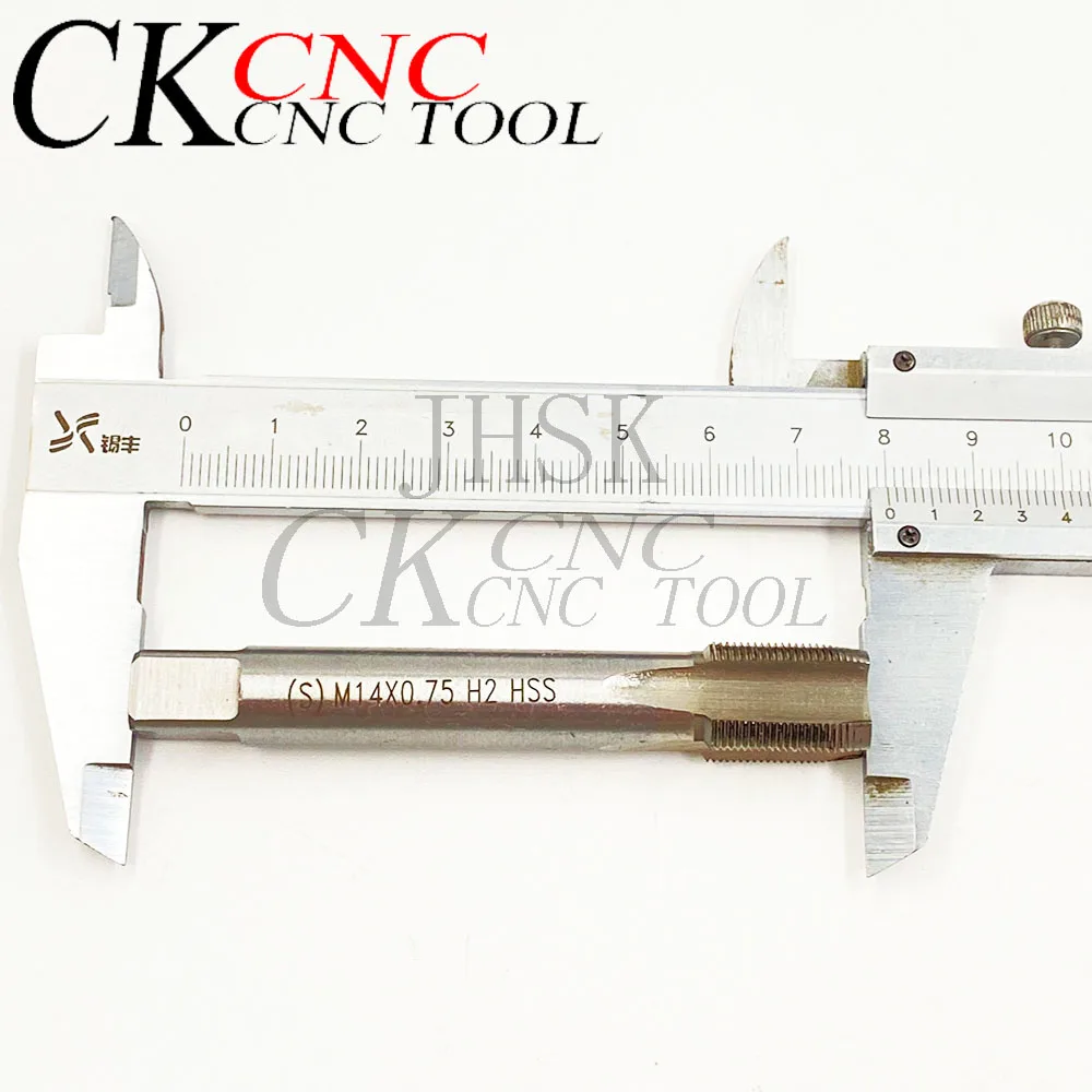 HSS آلة M14 X 0.75 مللي متر صنبور لولبي و 1 قطعة M14 X 0.75 مللي متر يموت خيوط مجموعة متري HSS أدوات الحق M14 * 0.75