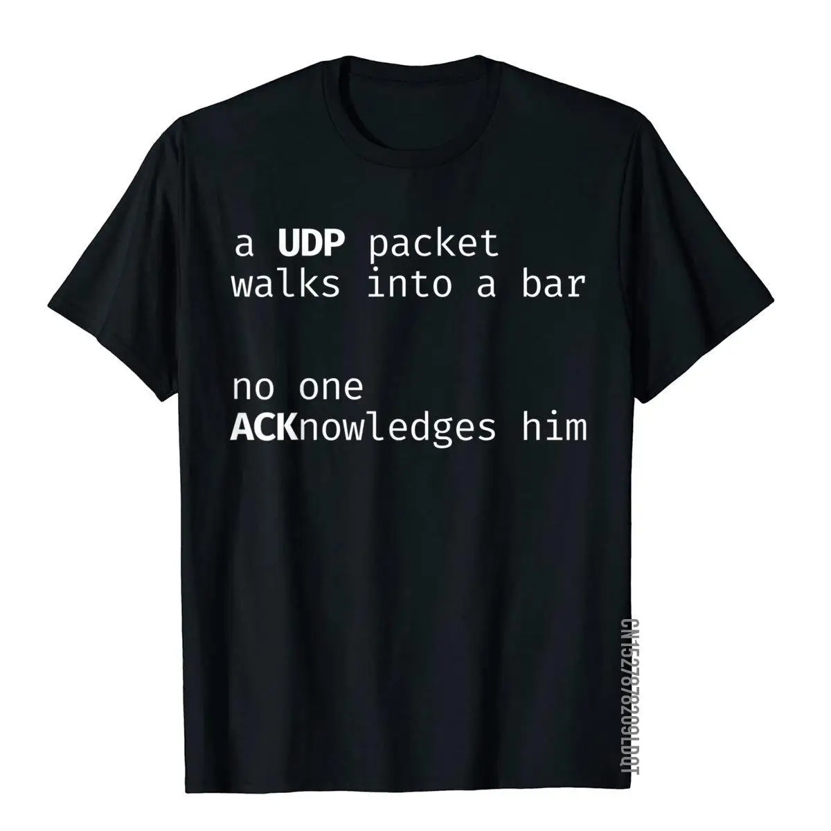 Funny Programming Joke UDP Packet T-Shirt Discount Men's Top T-Shirts Cotton Tops Tees Novelty