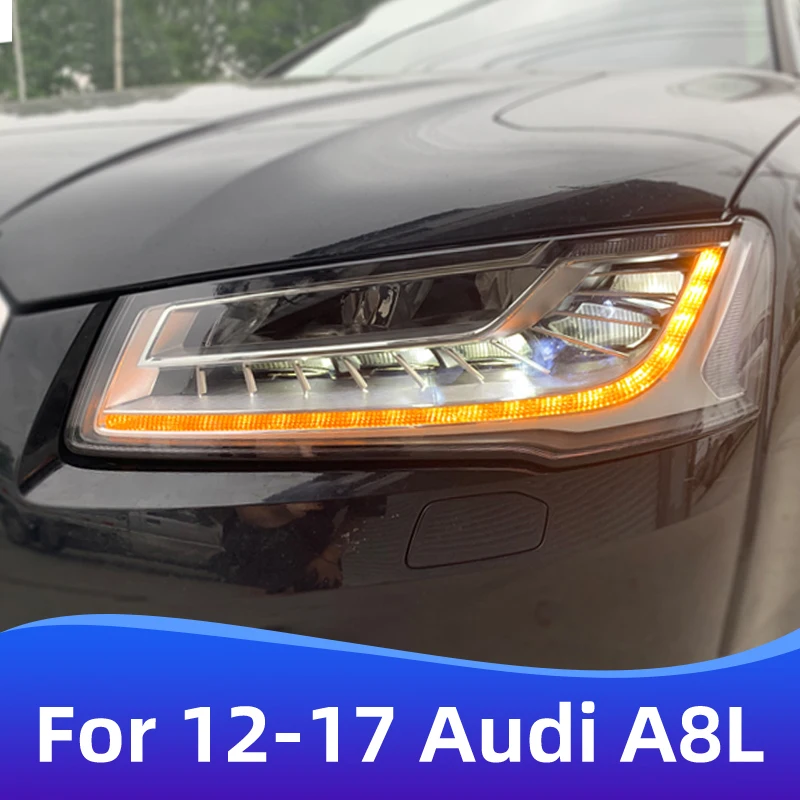 

For 2012-2017 Audi A8L headlight assembly refit and upgrade new high-profile full LED matrix headlight turn signal