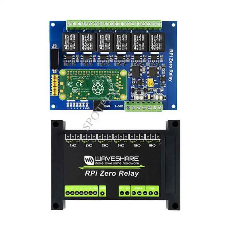 6-полосный релейный модуль Raspberry Pi Industrial Modbus RS485 CAN