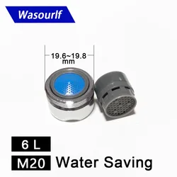 WASOURLF-물 절약 수도꼭지 에어레이터 4L M20 수나사 외부 탭 버블 액세서리, 욕실 세면대 주방 콘센트, 2 개