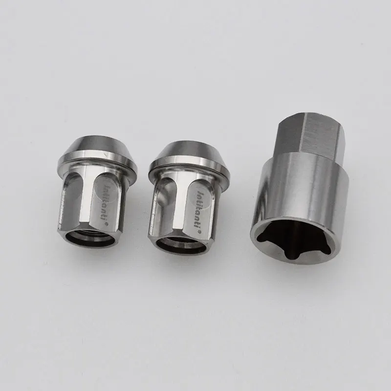 

Jntitanti Gr5 titanium lug nut anti-theft M12/M14*1.25/1.5*27mm lock nut 20ps with 1key