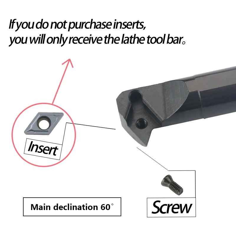 Internal Turning Tools Cutting Bar S16Q-SDWCR11 Lathe Cutter Wholesale S25S-SDWCR11 DCMT Carbide inserts CNC Holder Inner Tool