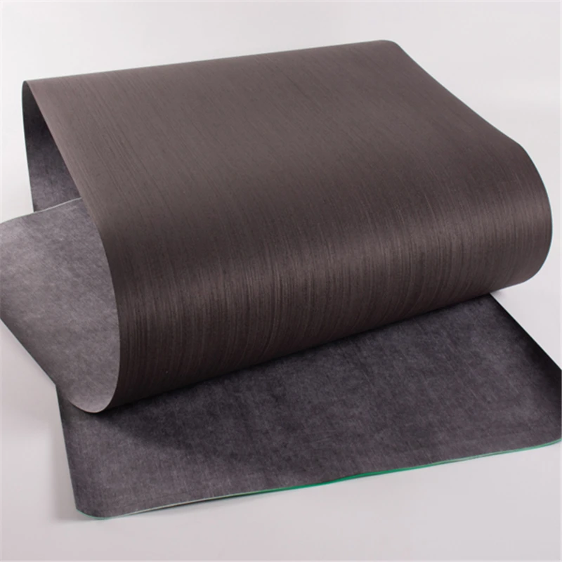 

Engineered Wood Veneer Technology Synthetic Reconstituted Artificial Manufactured Wood Veneer Ebony E.V. 0.5mm Q/C Black