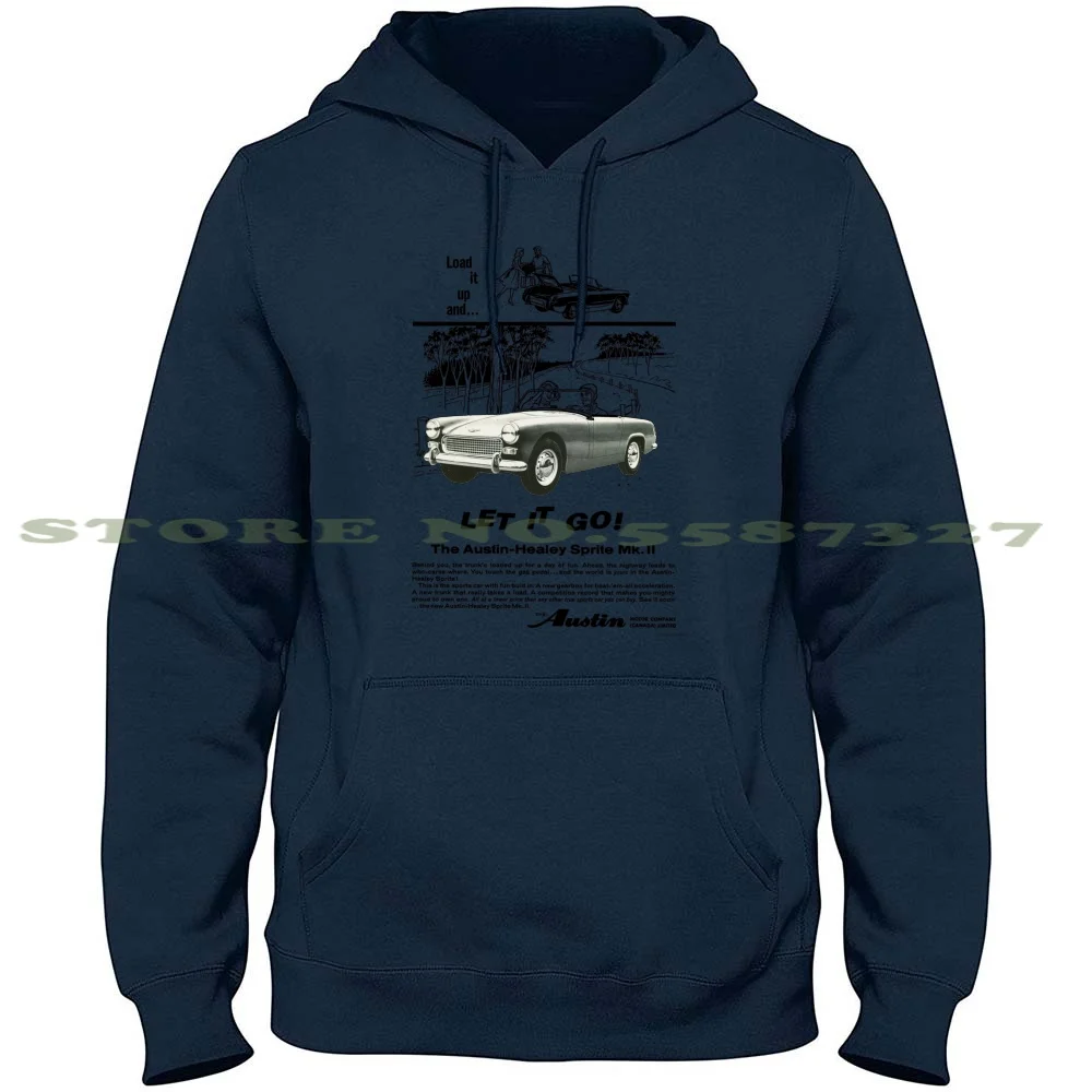 Austin-Healey Sprite Mk.Ii (Mg Midget) Streetwear Sport Hoodie Sweatshirt Austin Austin Healey Sprite Mg Midget British Motor