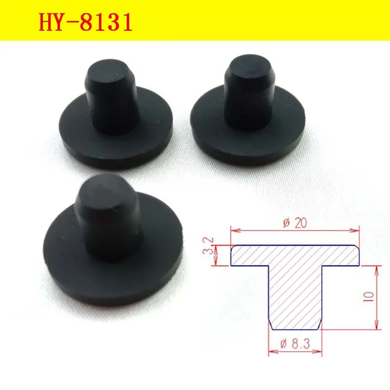 HY-8131 Mass supply of silicone rubber dust plug joint protector seal silicone rubber plug T-type rubber plug 8.3mm