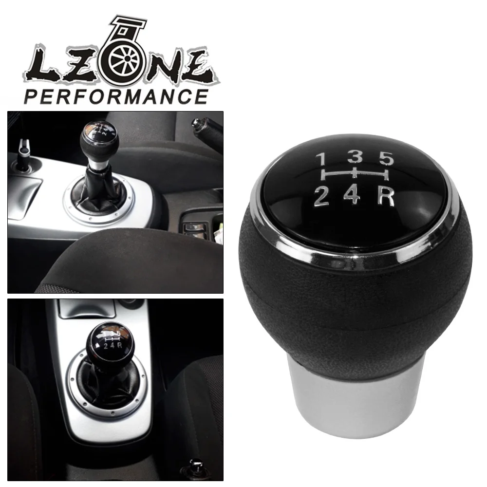 LZONE - Car Styling Genuine Part 5 MT Gear Shift Knob Fit For Mitsubishi Lancer EX/EVO/GTS ASX V3 V5 V6 JR-GSK91