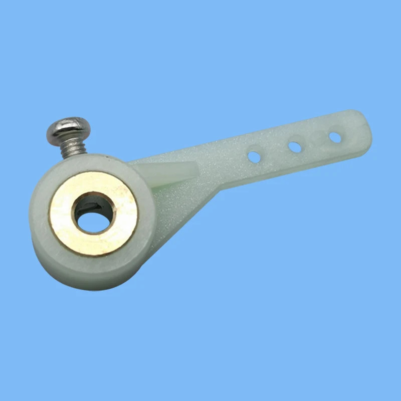 5 Pcs Steering Arms 1/2 Arm  3 Hole With Screw For RC Airplanes Parts Electric Planes Foam  Model Accessories Color White