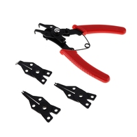 4 in 1 Multifunctional Snap Ring Circlip Pliers Set Internal External Curved Straight Clamp Ring Remover Hand Tools