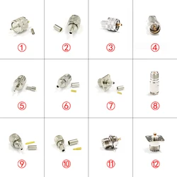 1PC  UHF Male PL259 SO239 Female Jack  RF Coax Connector For RG316 RG174 RG58 Cable Welding Terminal NEW