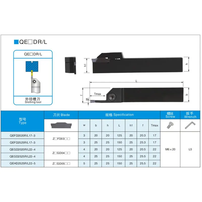Ferramenta de corte de ranhuramento de metal, sob medida 3, com porta-ferramentas de corte cnc para entalhar metal