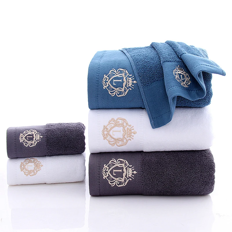 New Towel Set Pure Thick Cotton Hotel bath Towel 70X140CM Face Hand Towel Beauty Salon Bath Homestay Gift wholesale