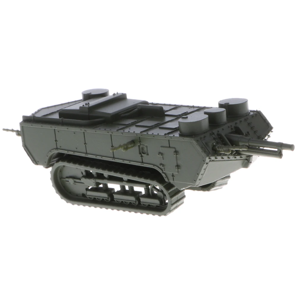 1/100 French St-Chamond Early Tank WWI Heavy Army Vehicle Model Toy for Kids Boys