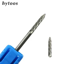 HYTOOS Rod Cuticle Clean Bit 3/32 Carbide Nail Drill Bits Rotary Electric Manicure Drill Accessories Tools