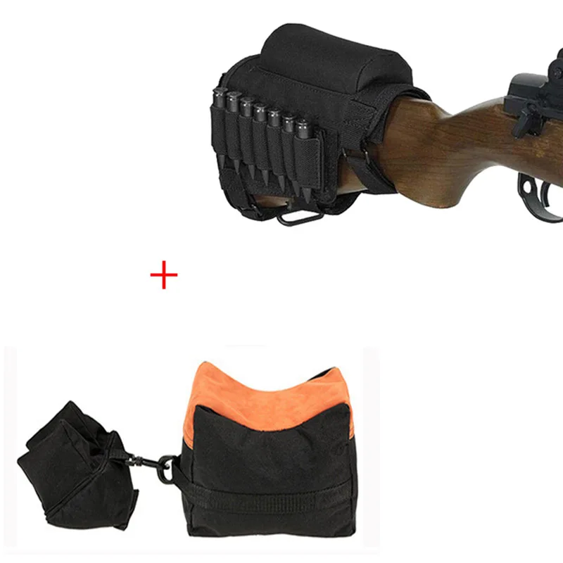 Military tactics Support Bag Outdoor Sniper Gun Bracket Hunting Shooting Bag Gun Front and Rear Bag Target Frame Not Filled