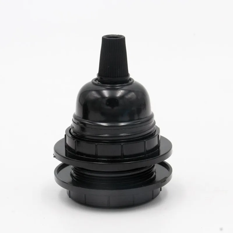 20/30/50 Pieces CE E27 Bakelite Lamp Holder Phenolic Lamp Socket Plastic E27 Fittings With Cord Grip