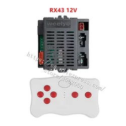 Weelye RX43 12V auto elettrica per bambini in sella alle parti del Controller del telecomando e del ricevitore Bluetooth 2.4G