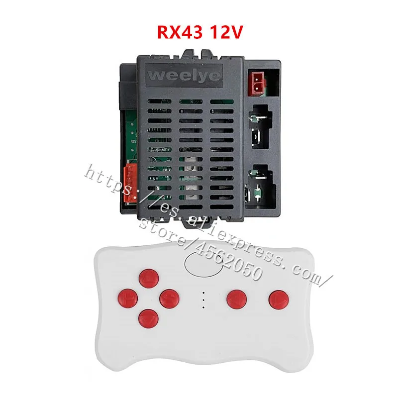 Weelye RX43 12V Children's Electric Car Riding 2.4G Bluetooth Remote Control and Receiver  Controller Parts