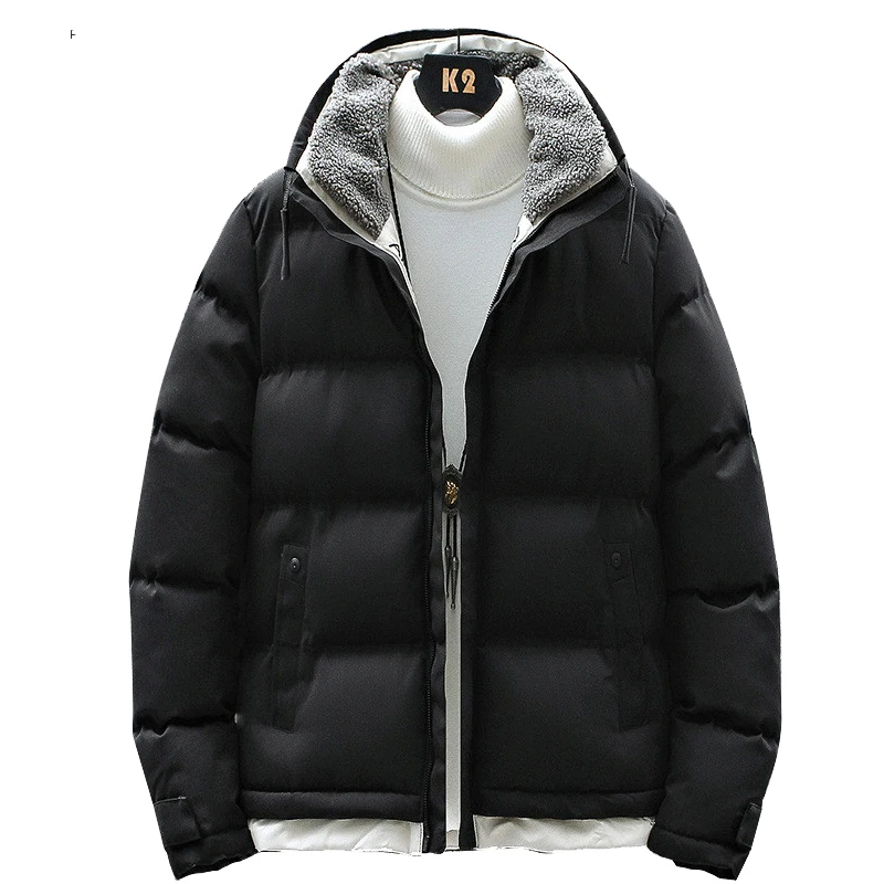 2021 inverno nova moda masculina parkas jaqueta casual com capuz parka outerwear à prova de vento quente grosso casacos parka masculino