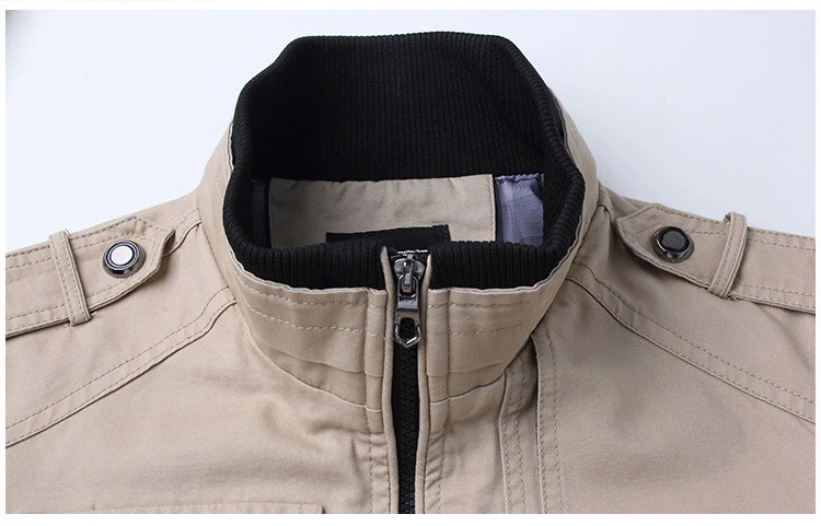 Bomberjacke Männer Mode Lässig Windjacke Jacke Mantel Männer 2025, Frühling Herbst Neue Heiße Outwear Solide Stehen Dünne Jacke Herren – Detail 7